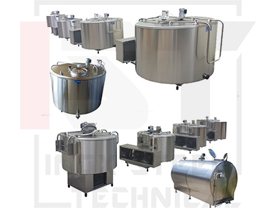 Milk cooling tanks