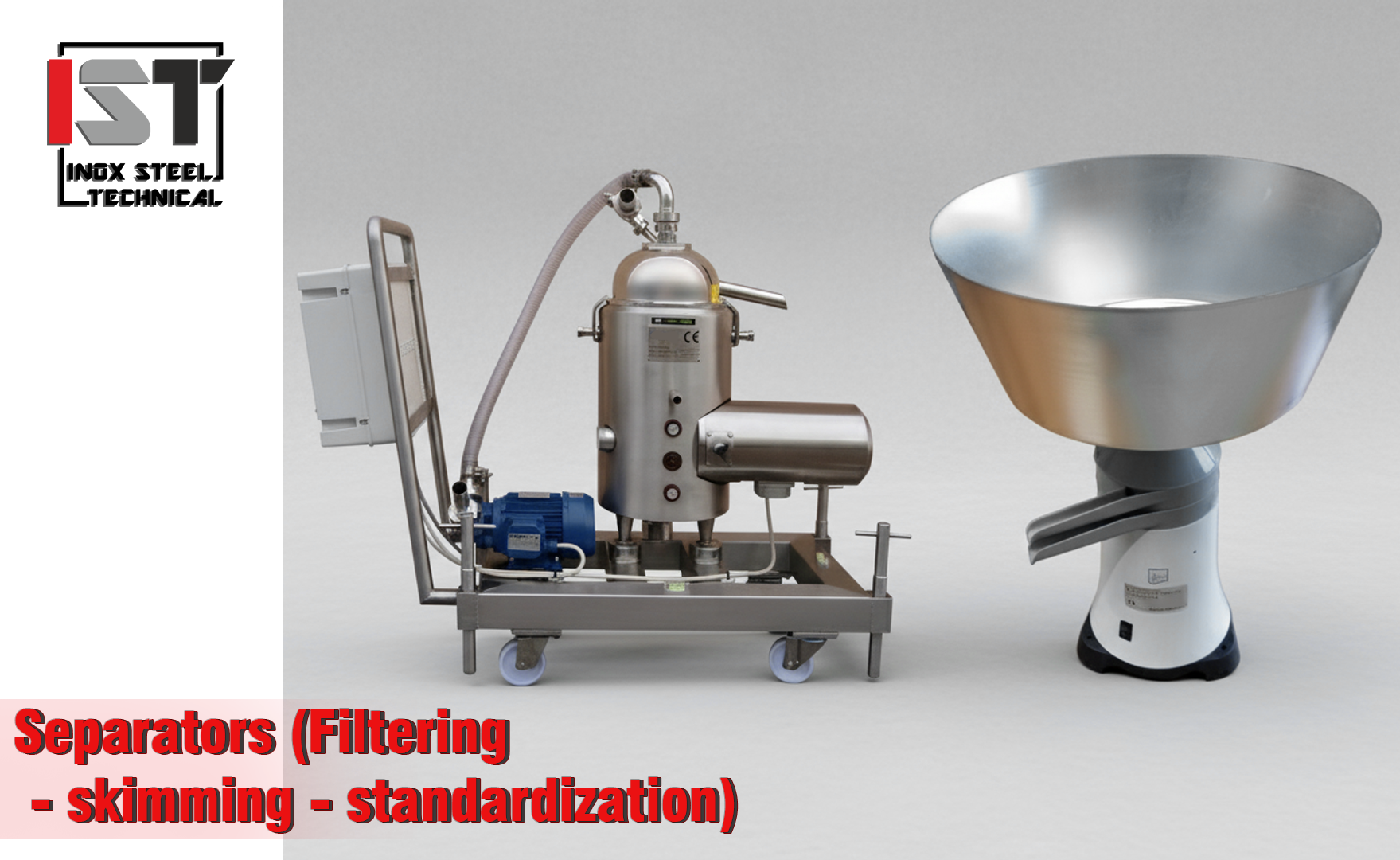 Separators (Filtering - skimming - standardization) 