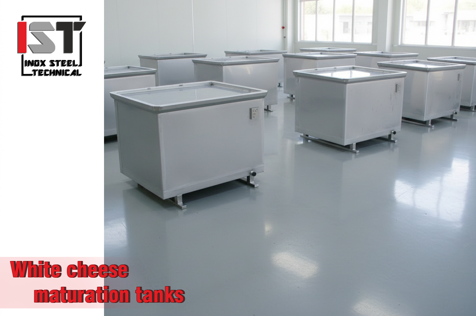 Δεξαμενές ωρίμανσης λευκού τυριού