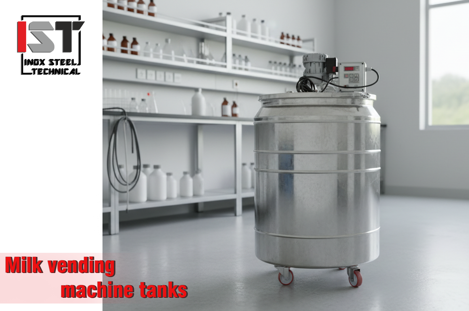 Milk vending machine tanks